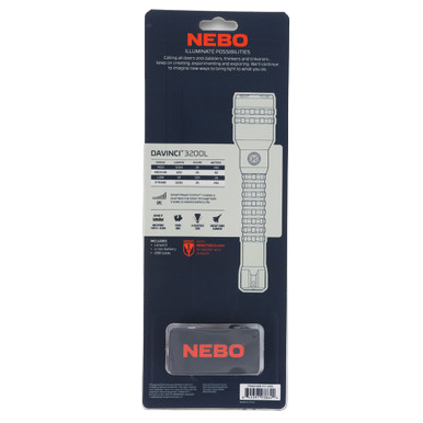 NEBO Davinci 3200 Flashlight Gray 3200 Lumens 4 Settings NEB-FLT-1026 View 10