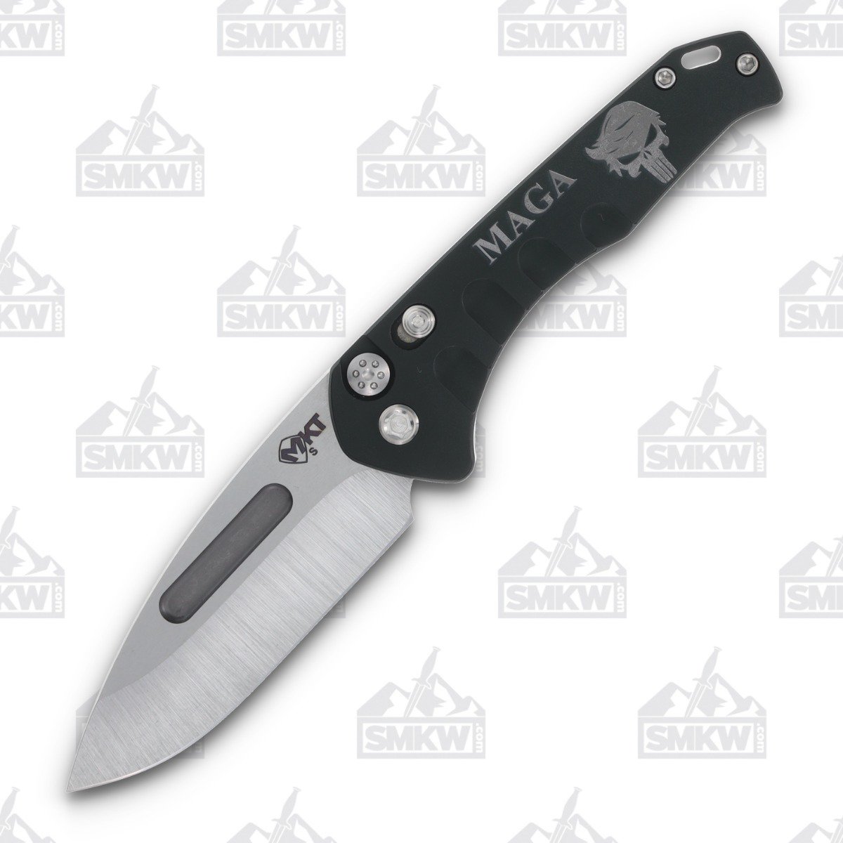 Medford MAGA Praetorian Out-the-Side Automatic Knife (Tumbled S45VN, Green Handles) MAGAMK206S45GT View 1