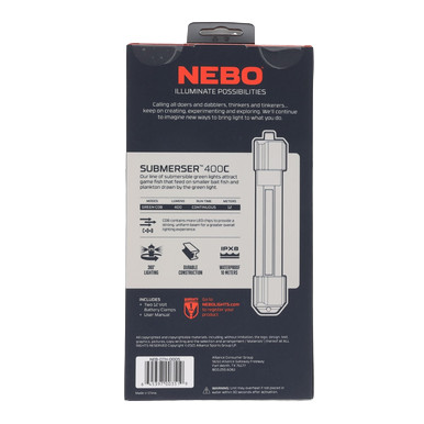 NEBO Submerser 400C Fishing Light Green 400 lumens View 7