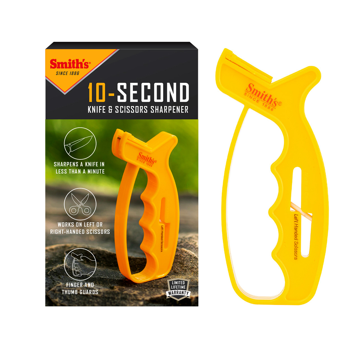 Smith's Carbide/Ceramic 10-Second Knife & Scissors Sharpener SAJIFFS View 1