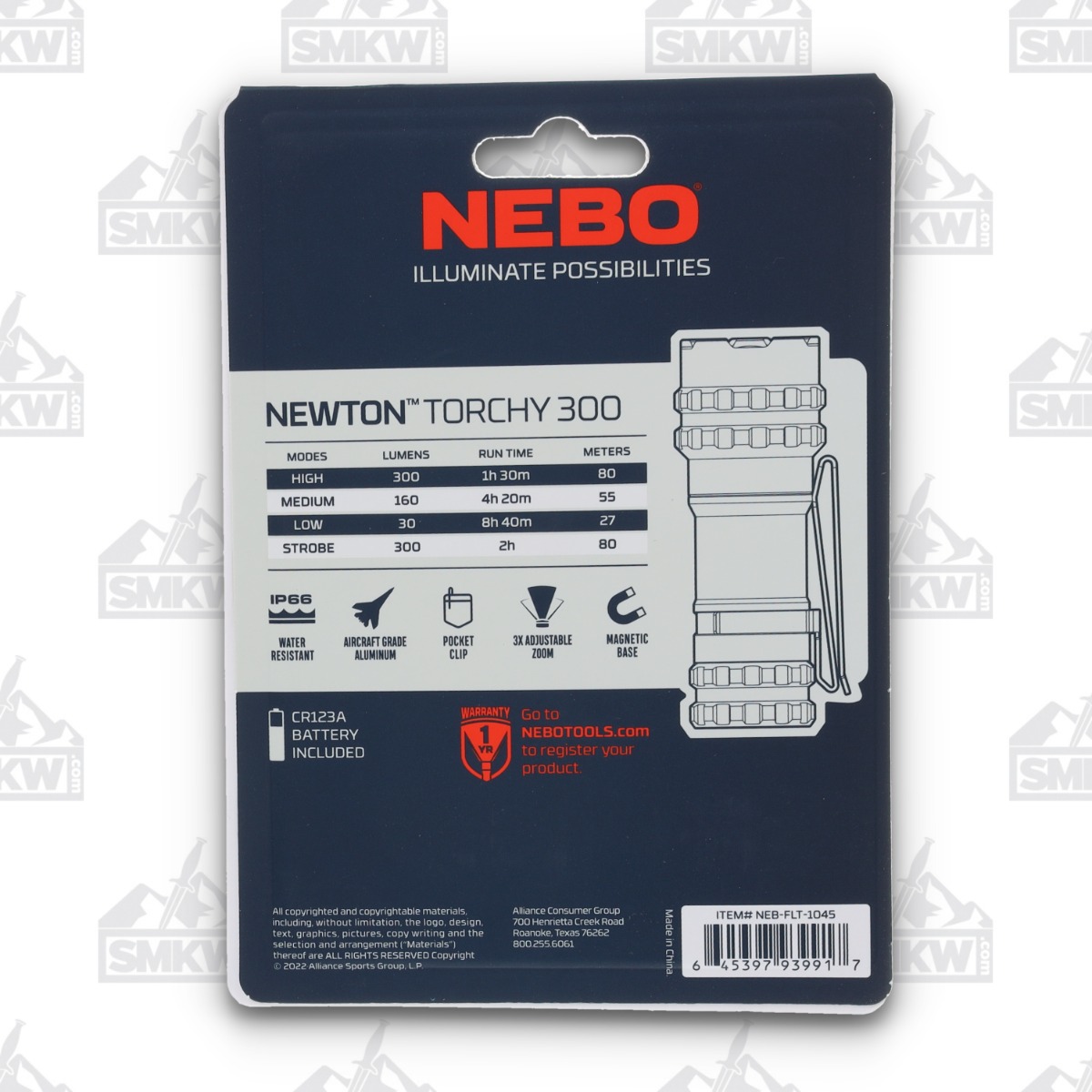 NEBO Newton Torchy 300 Lumen NEB-FLT-1045 View 8