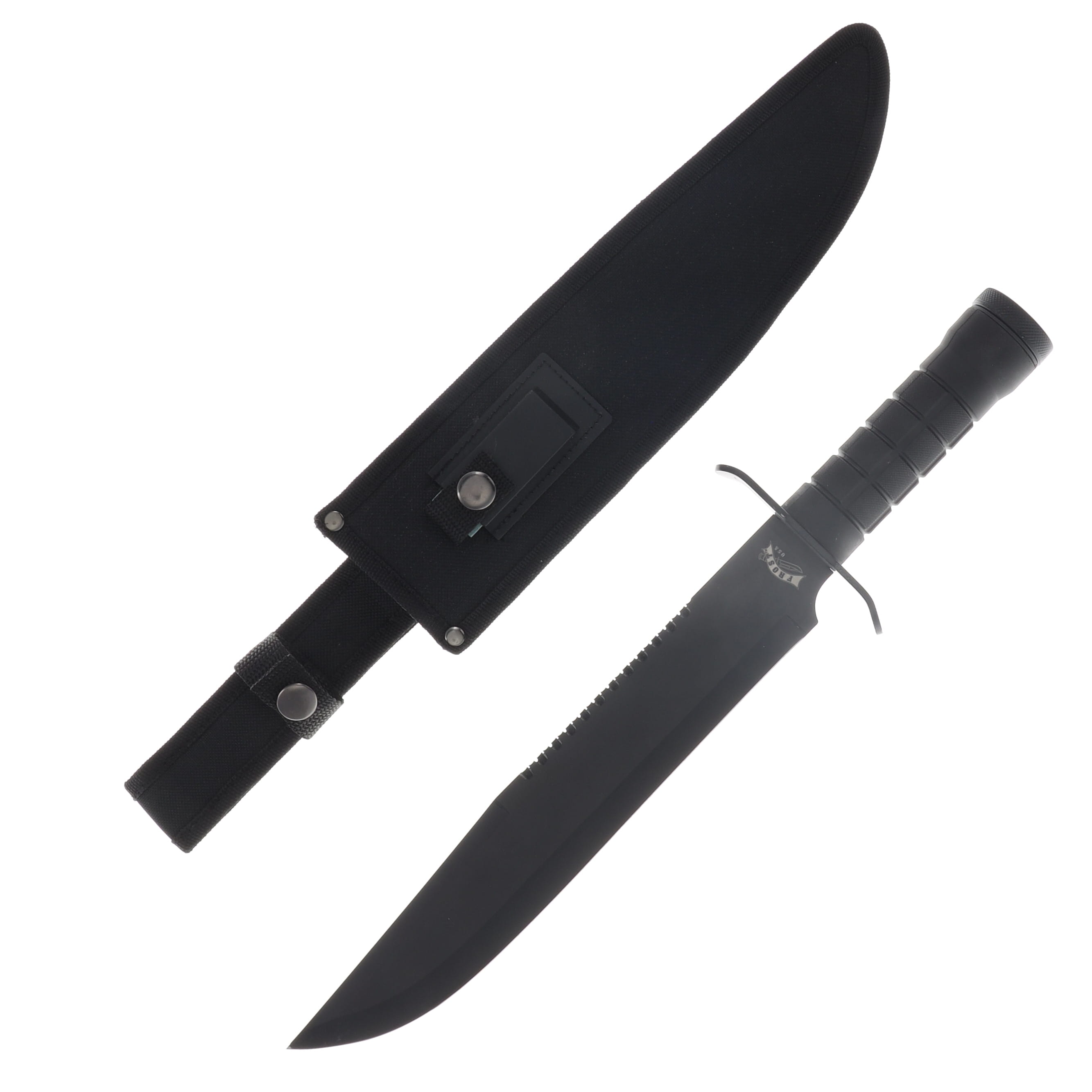 Frost Scout II Survival Knife (Hollow Handle with Survival Kit, Black) View 1