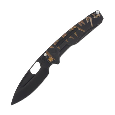 Medford Infraction Folding Knife 3.62in Drop Point Show Lights Bronze View 2