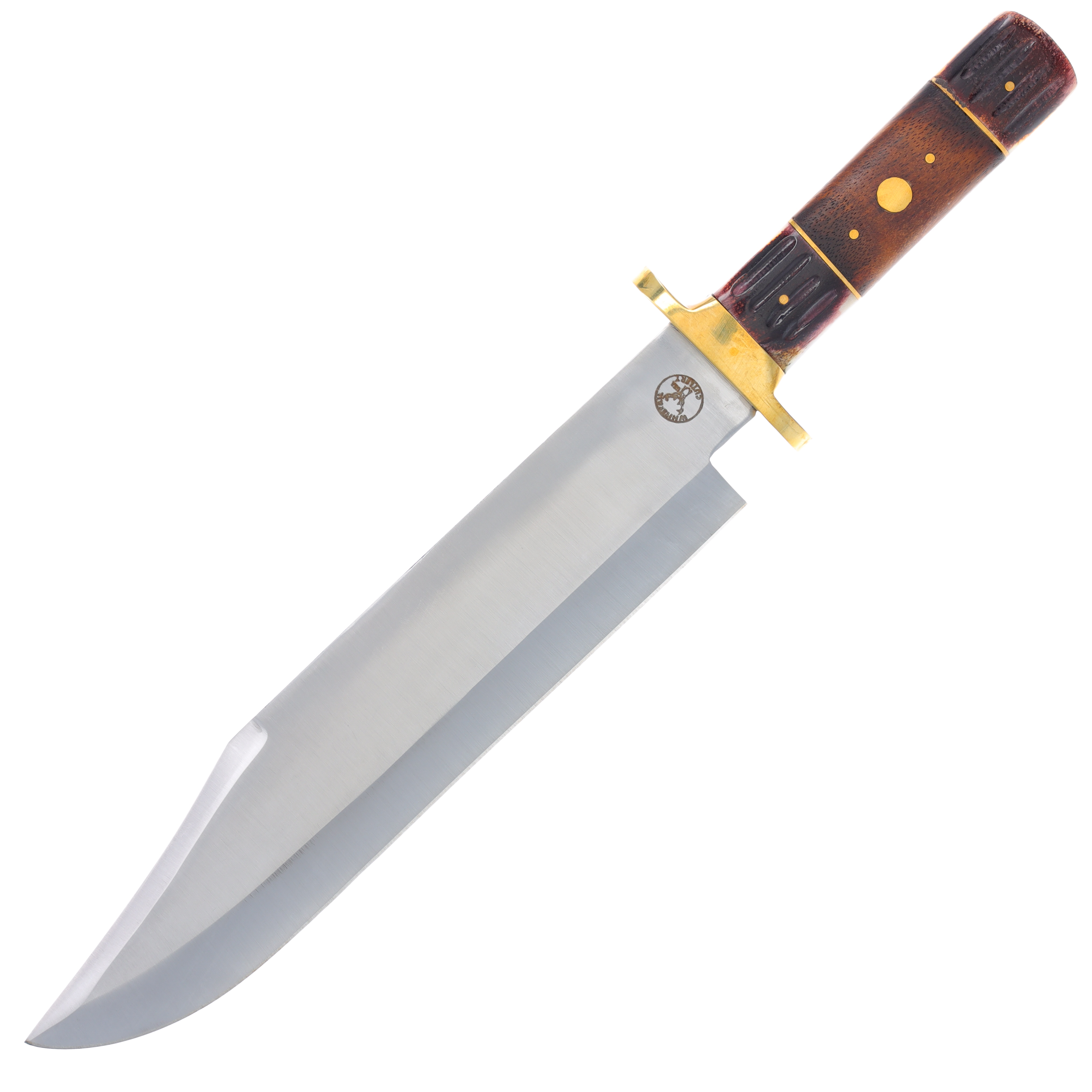 Frost Whitetail Cutlery Bone and Rosewood Bowie with Leather