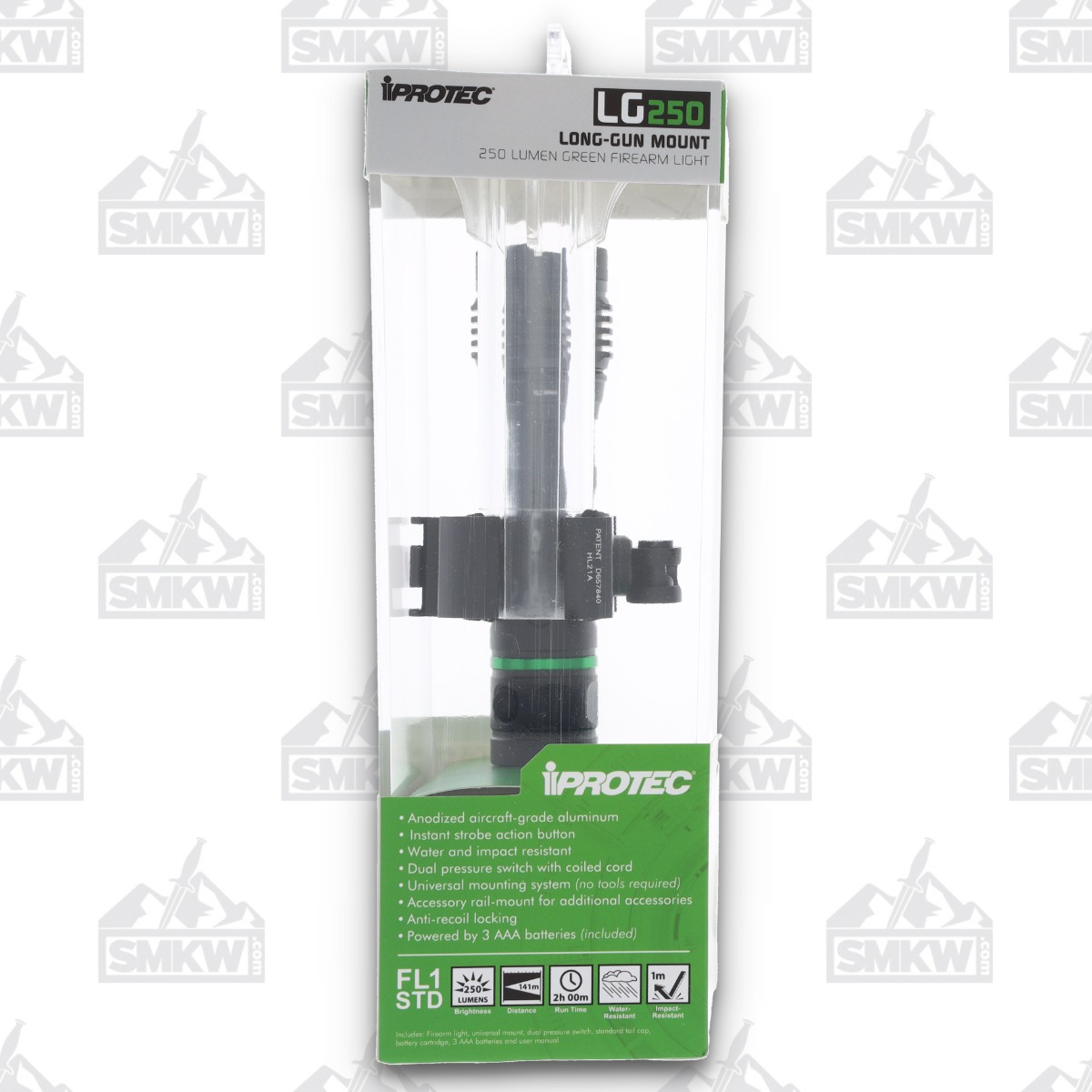 iProtec LG250 Firearm Green Light Mount 250 Lumens 3 Settings 6653 View 15