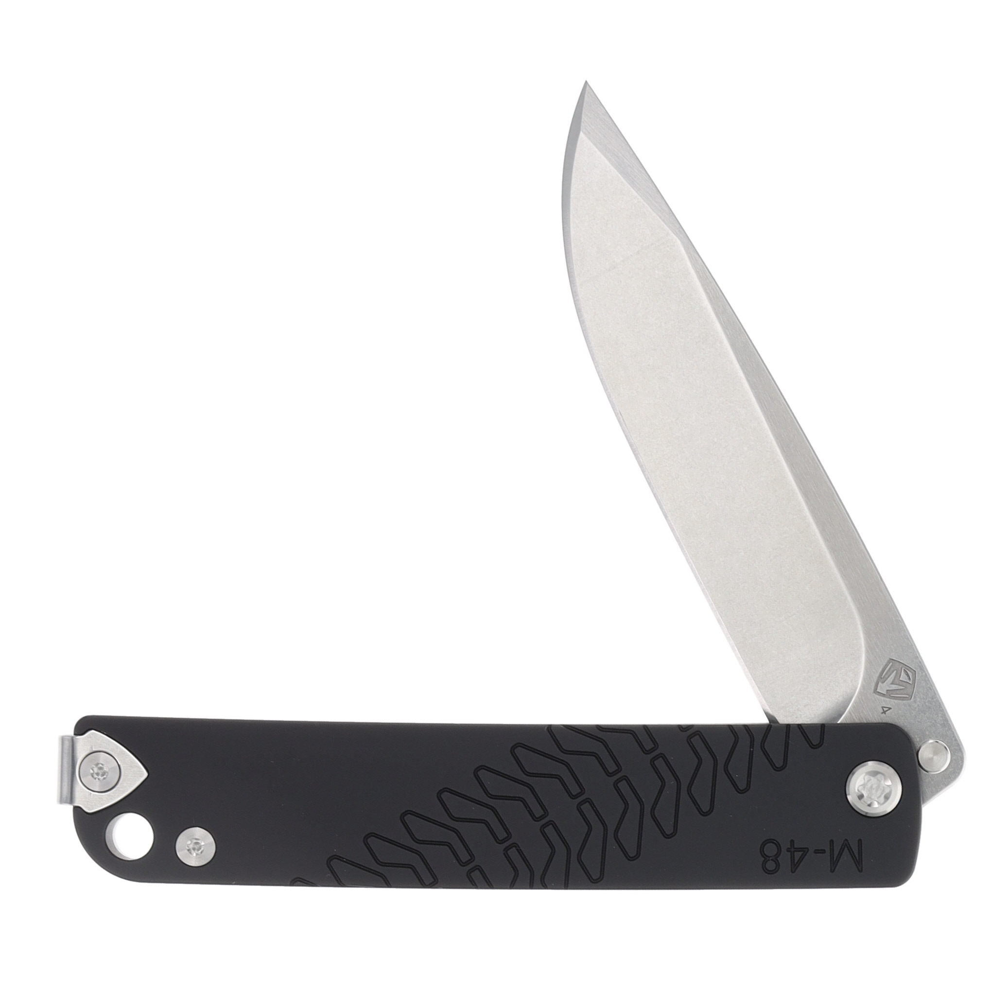 Medford M-48 Framelock Folding Knife Tumbled S45VN (Black, Standard Hardware) MK2124TQ-42TM-TSCS-Q4 View 1