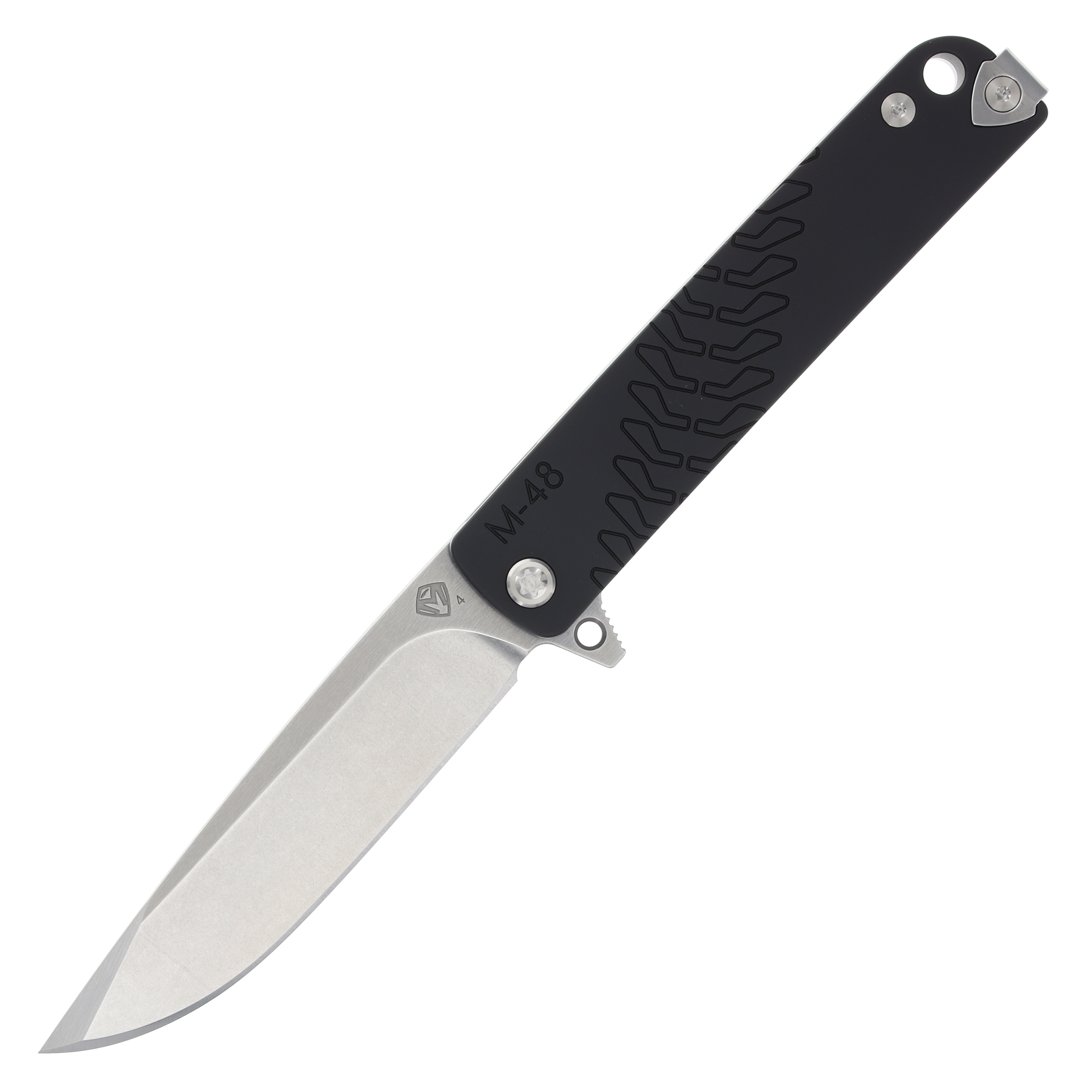 Medford M-48 Framelock Folding Knife Tumbled S45VN (Black, Standard Hardware) MK2124TQ-42TM-TSCS-Q4 View 3
