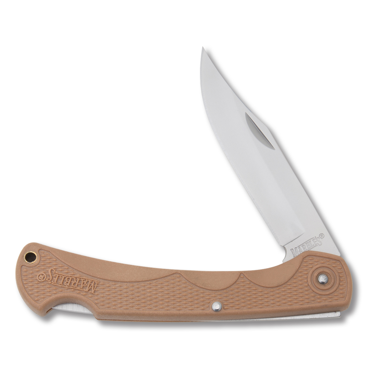 Marbles Desert Tan Large Lockback Folding Knife MR566 View 1
