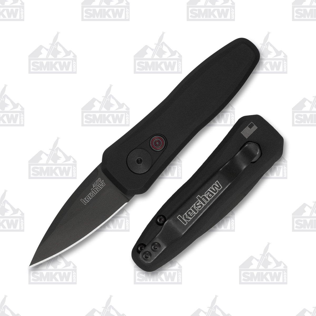 Kershaw Launch 4 Automatic Knife Blackout 1.9in Spear Point Blade AUKS7500BLK View 1