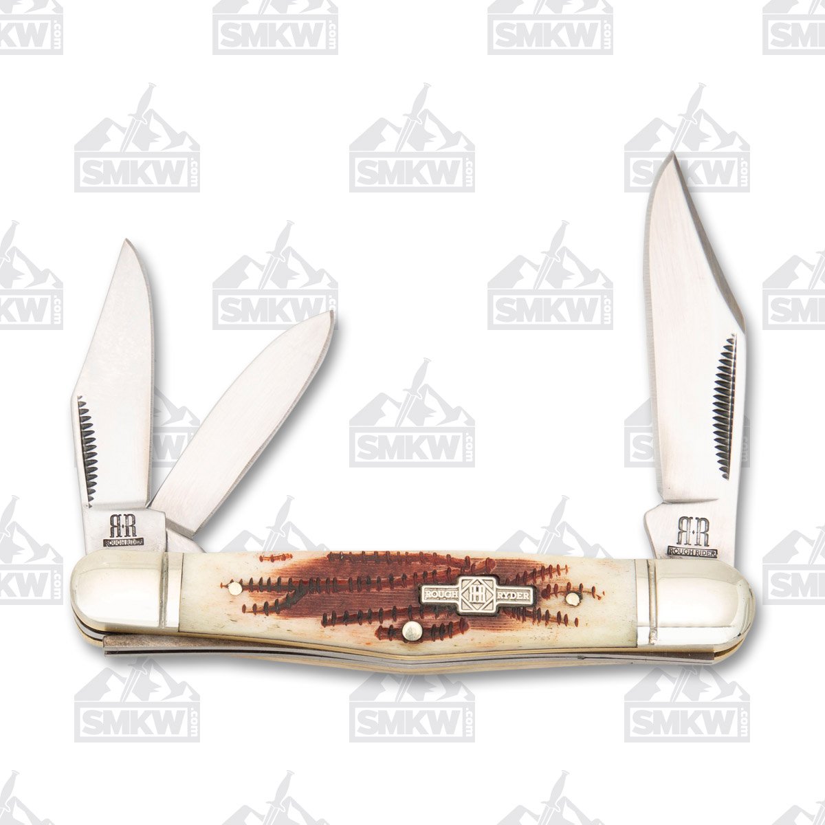 Rough Ryder Whittler Folding Knife Stag Bone RR155 View 1