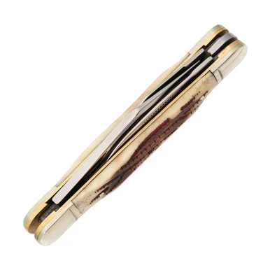 Rough Ryder Whittler Folding Knife Stag Bone View 5
