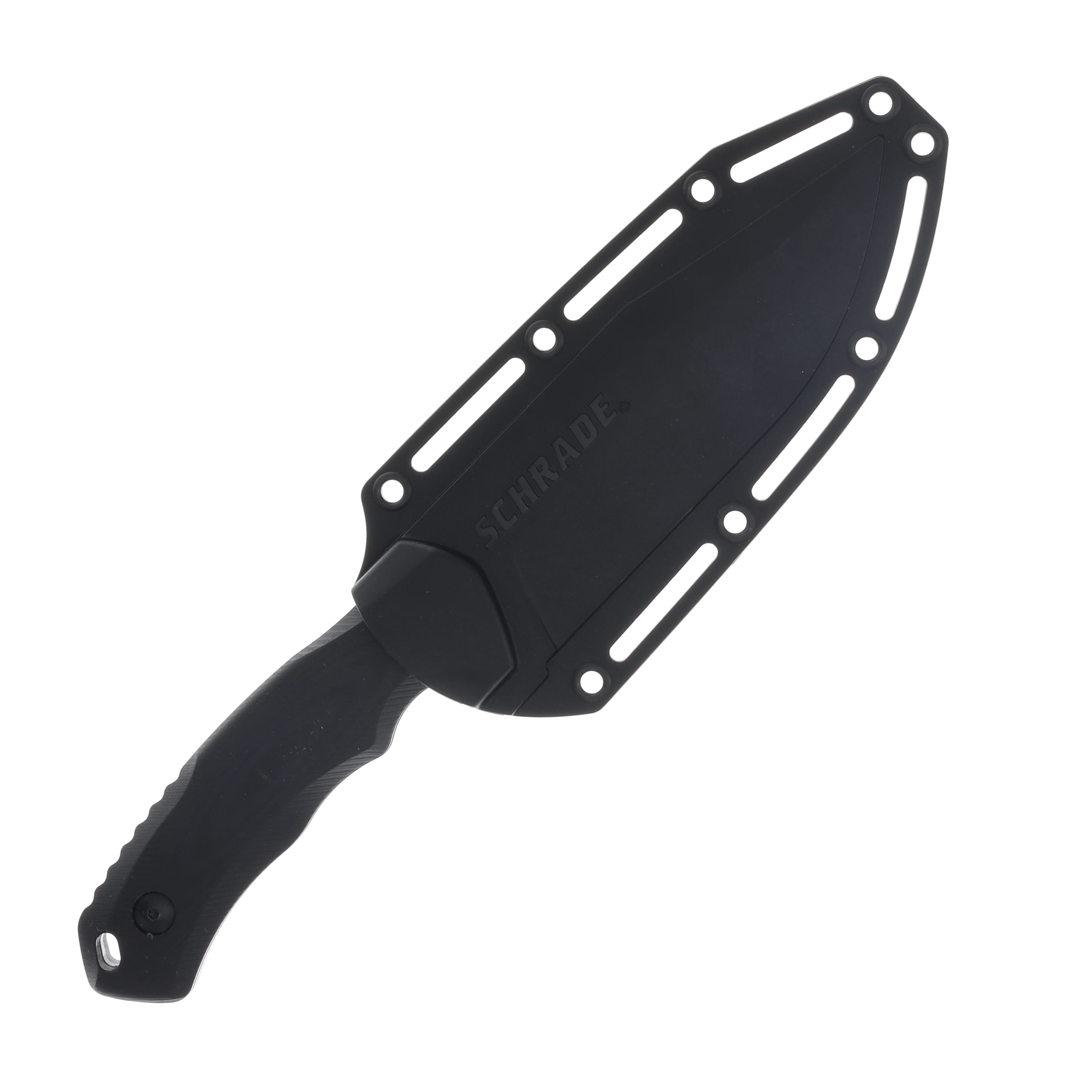 Schrade Steel Driver Fixed Blade Knife 4in Plain Black Oxide Clip Point 1182618 View 3