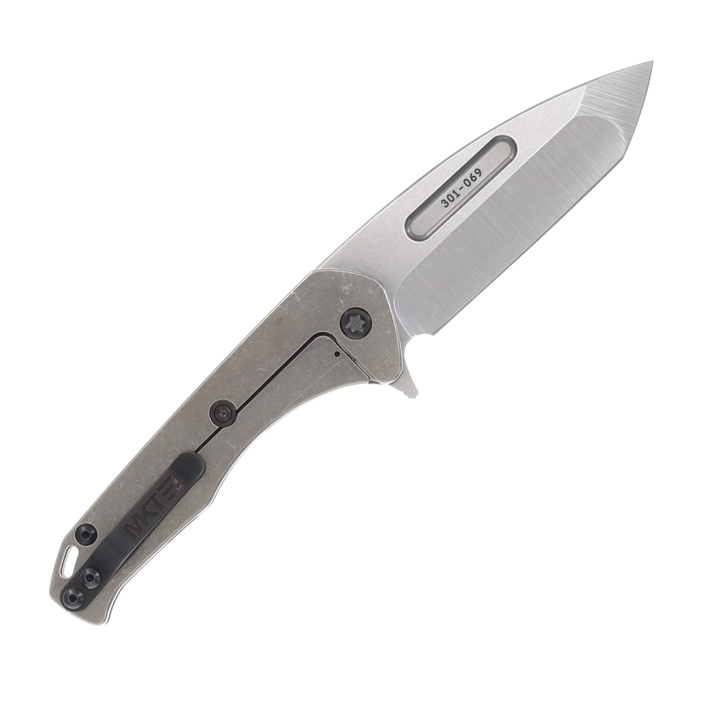 Medford Praetorian Slim Flipper 3.25in Tumbled Tanto Stars N Bars PVD MKF2084TT-01TM-TPCP-Q4 View 2