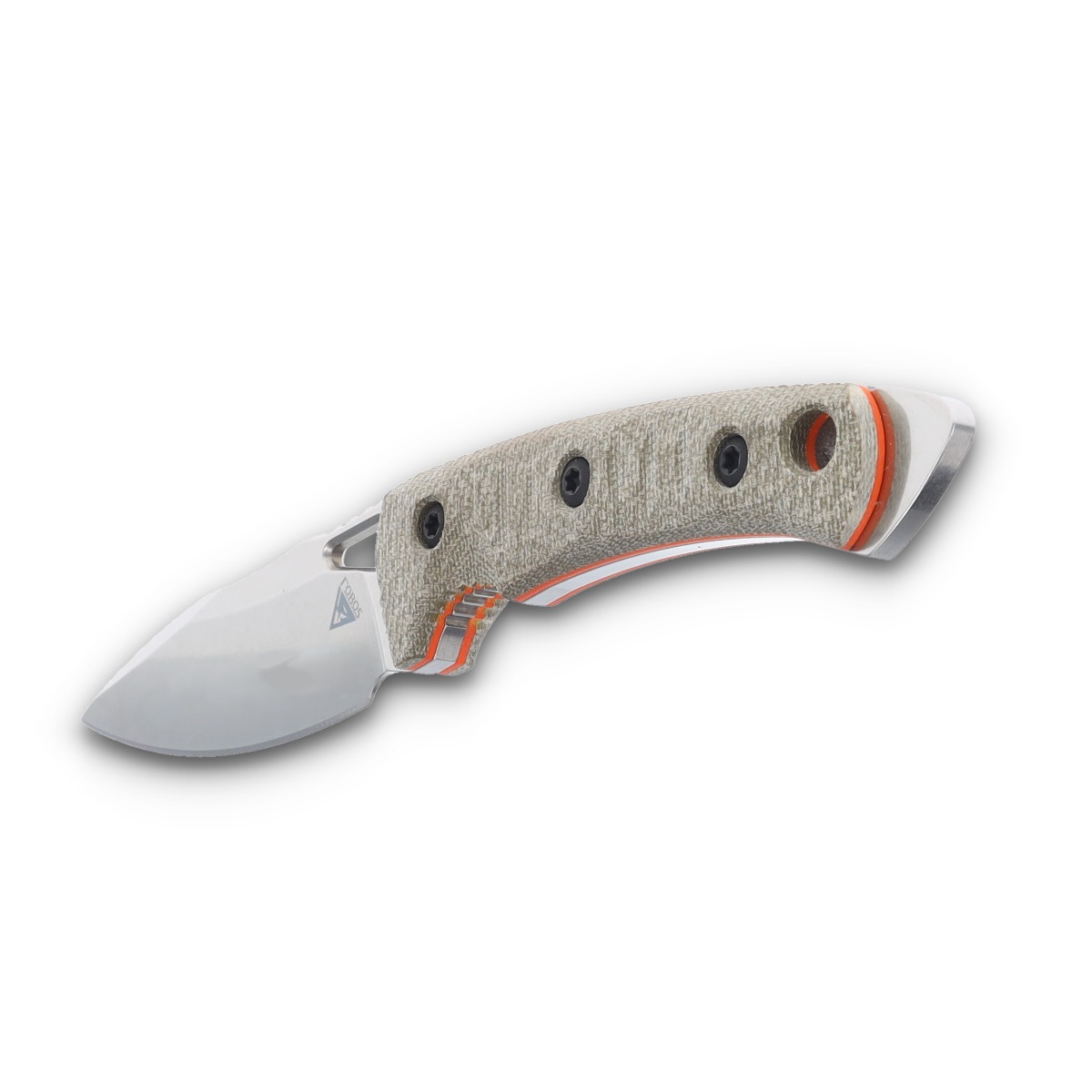 Fobos Knives Cacula Fixed Blade OD Green Canvas Micrata 4.25 Drop Point FOB050 View 5