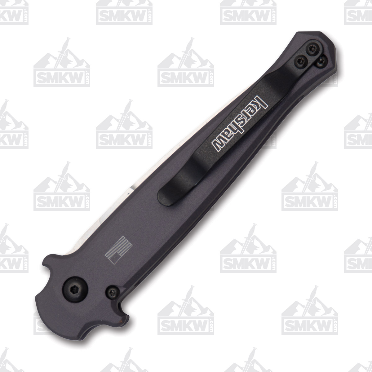 Kershaw Launch 8 Gray Automatic Knife Stonewash 3.5in Spear Point AUKS7150 View 3