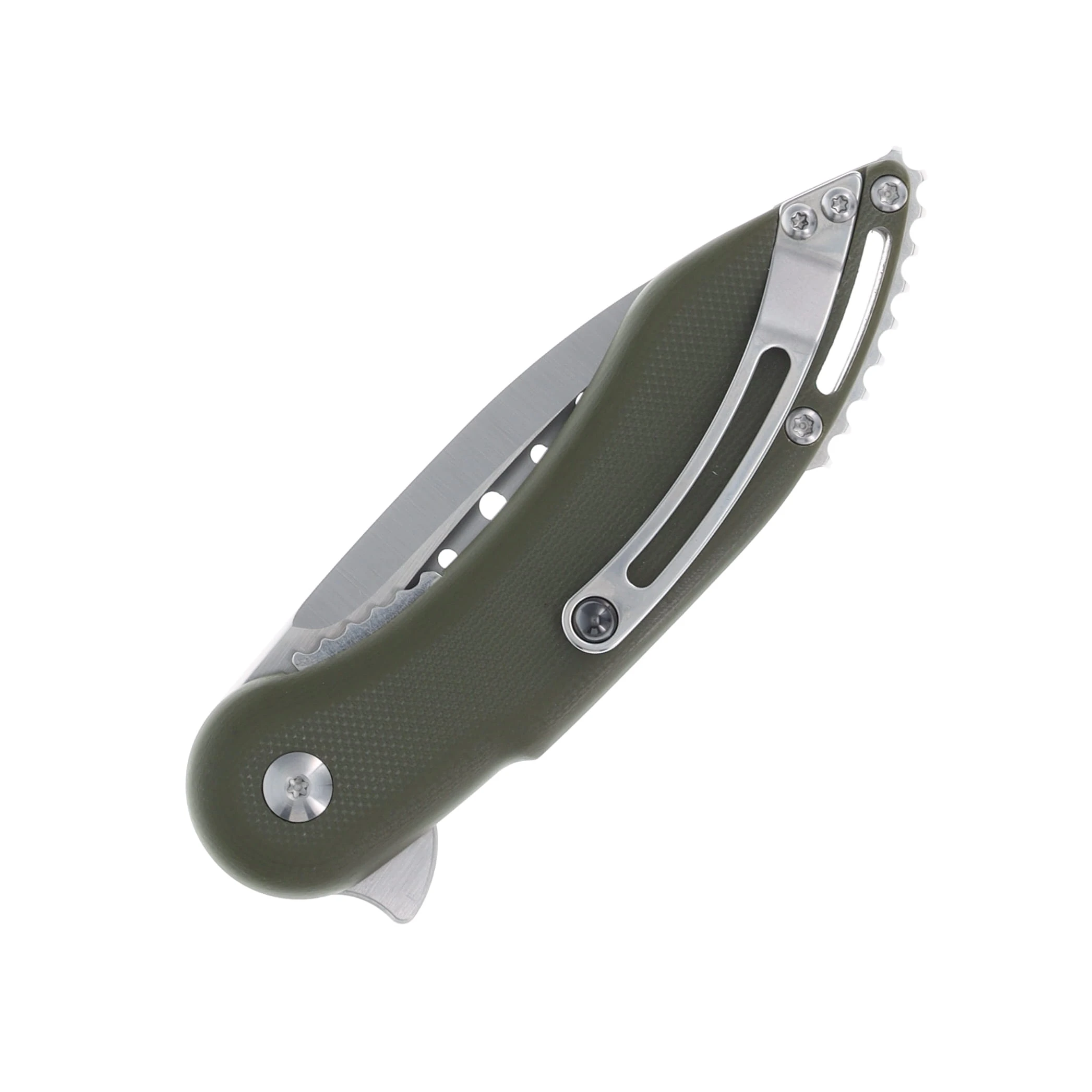 Begg Knives Mini Glimpse Linerlock Folding Knife OD BG006 View 6
