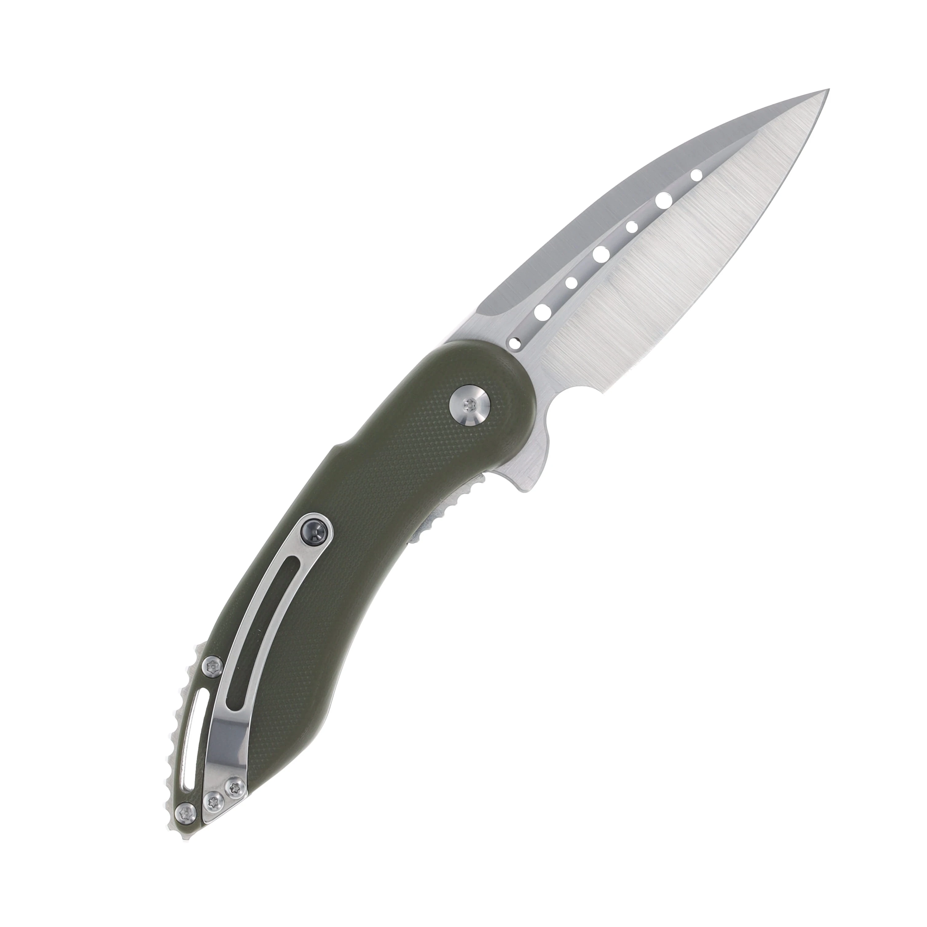 Begg Knives Mini Glimpse Linerlock Folding Knife OD BG006 View 2