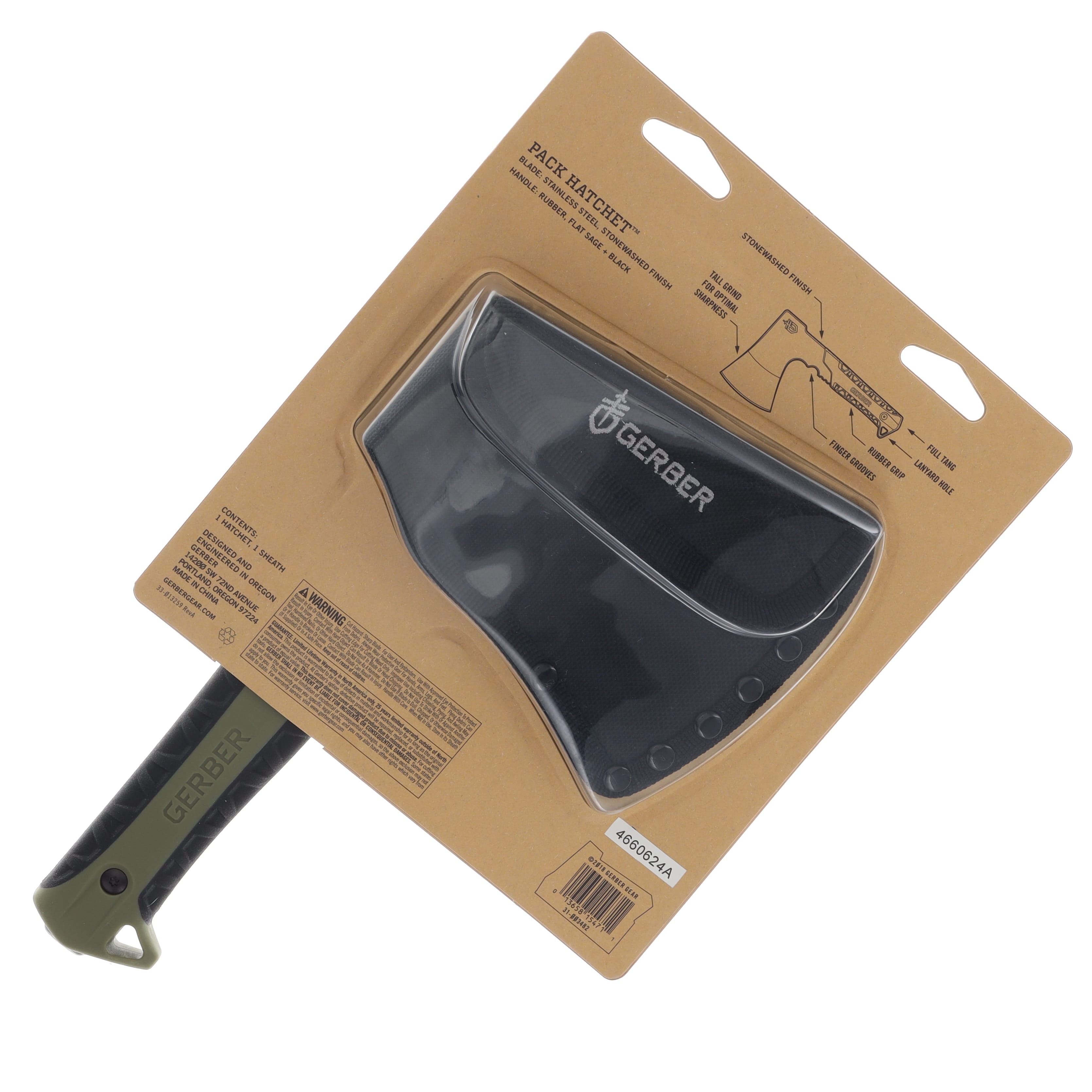 Gerber Sage Green Pack Hatchet G3482 View 7