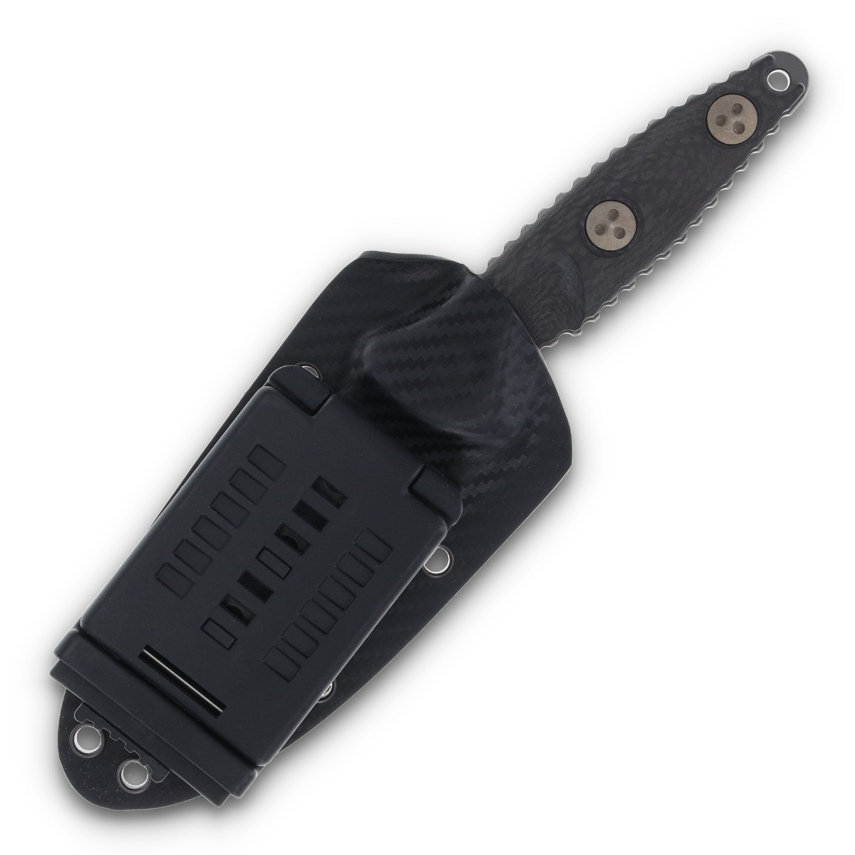 Microtech SOCOM Alpha Mini Signature Series Fixed Blade Knife (S/E Black DLC | Carbon Fiber) MT113M1DLCCFS View 7