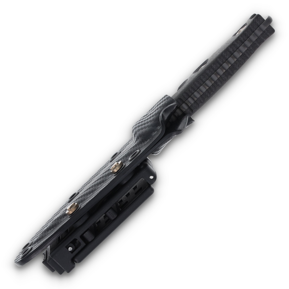 Microtech SOCOM Alpha Mini Signature Series Fixed Blade Knife (S/E Black DLC | Carbon Fiber) MT113M1DLCCFS View 9