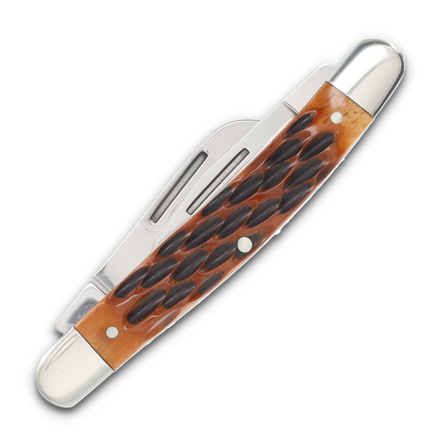 Boker Medium Stockman Folding Knife Traditional Series 2.0 Jigged Brown Bone BK110852 View 2