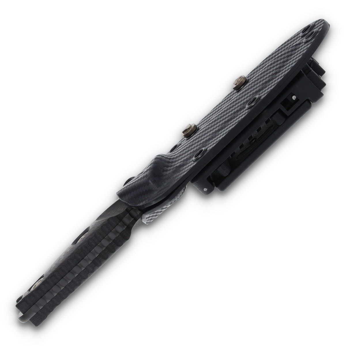 Microtech Signature Series Socom Alpha Mini Fixed Blade Carbon Fiber 3.72in DLC Tanto MT114M1DLCCFS View 8
