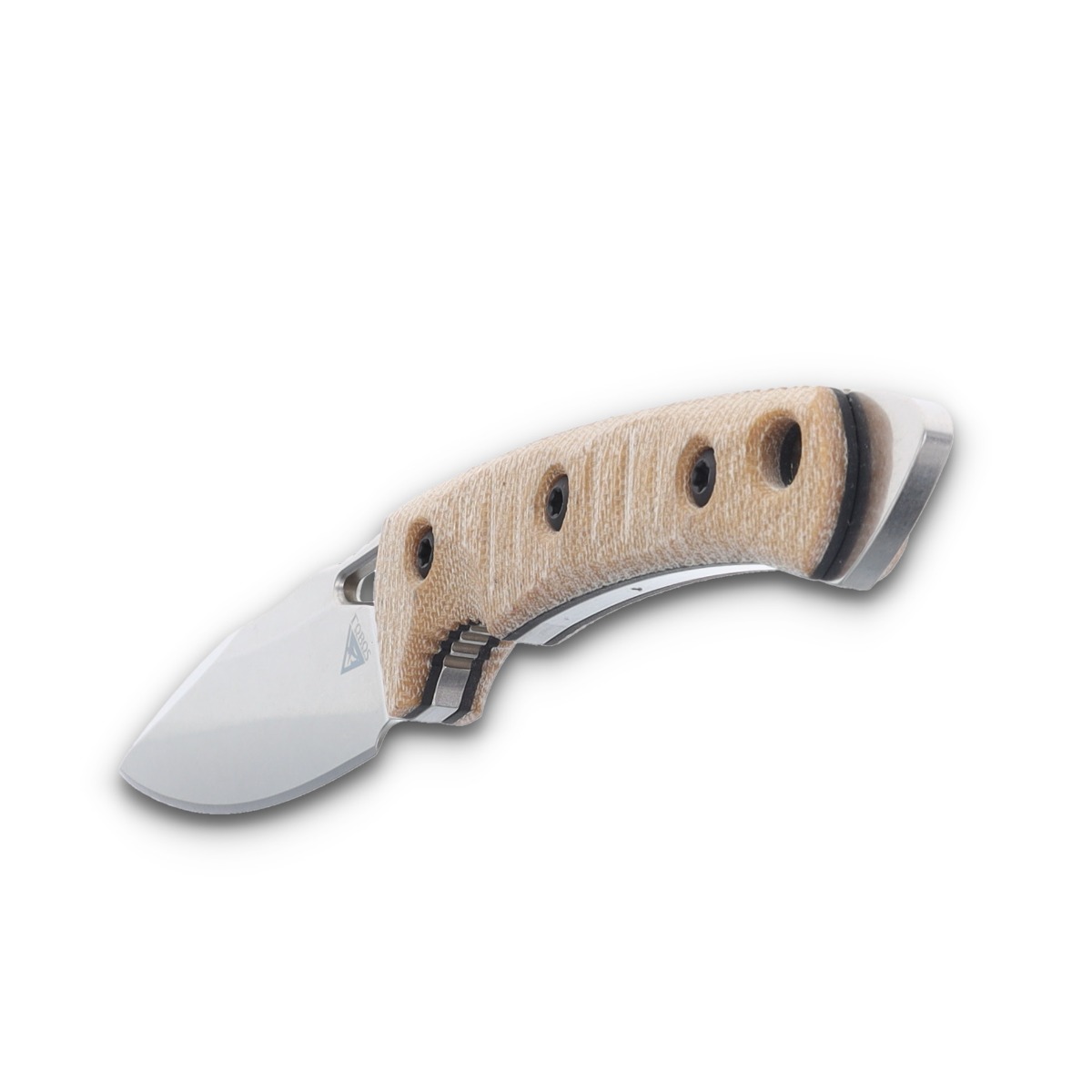 Fobos Knives Cacula Fixed Blade Natural Canvas Micrata 4.25 Drop Point FOB054 View 5