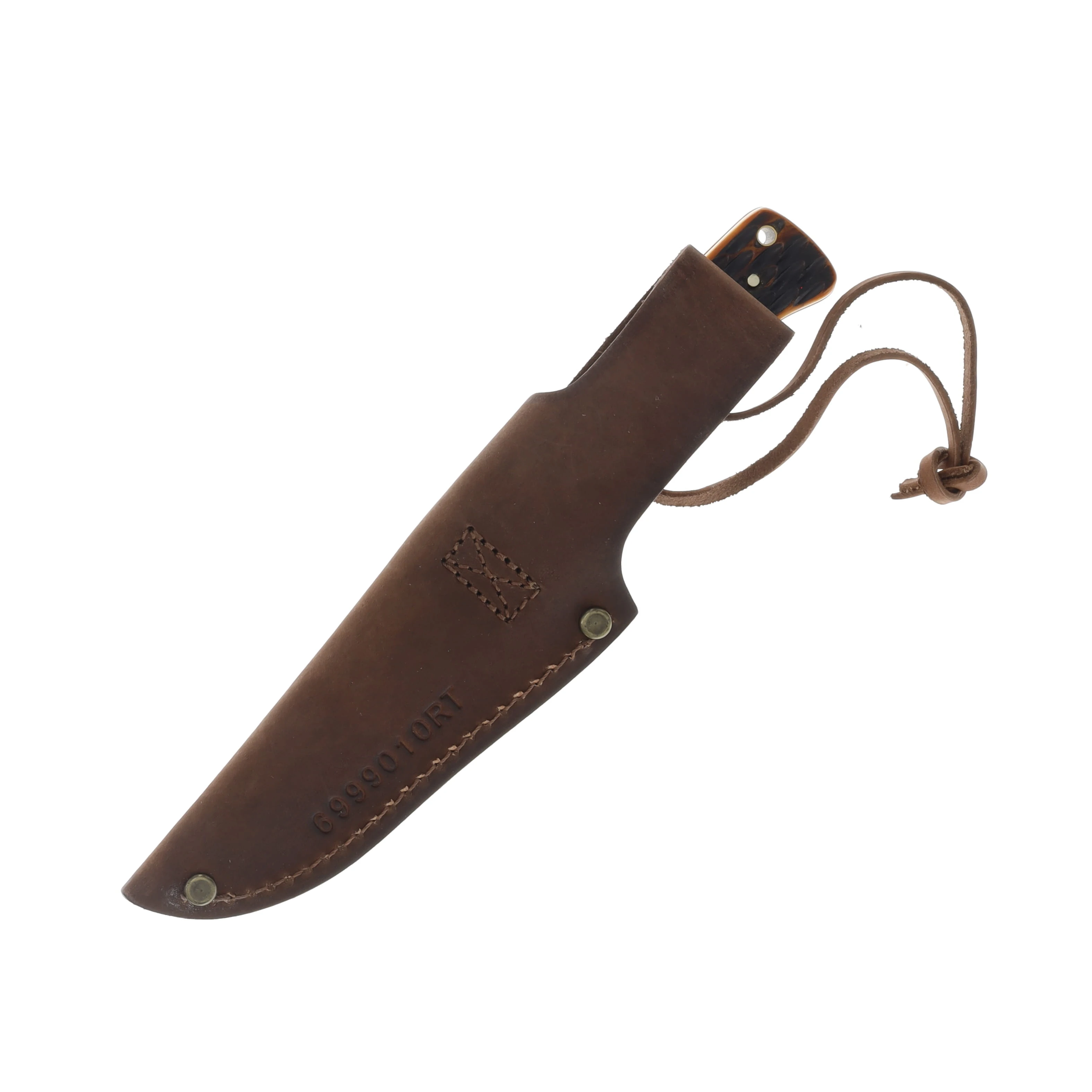 Puma SGB Badlands Hunting Knife Brown Jigged Bone 4in Plain Satin Drop Point PKC6817600B View 4