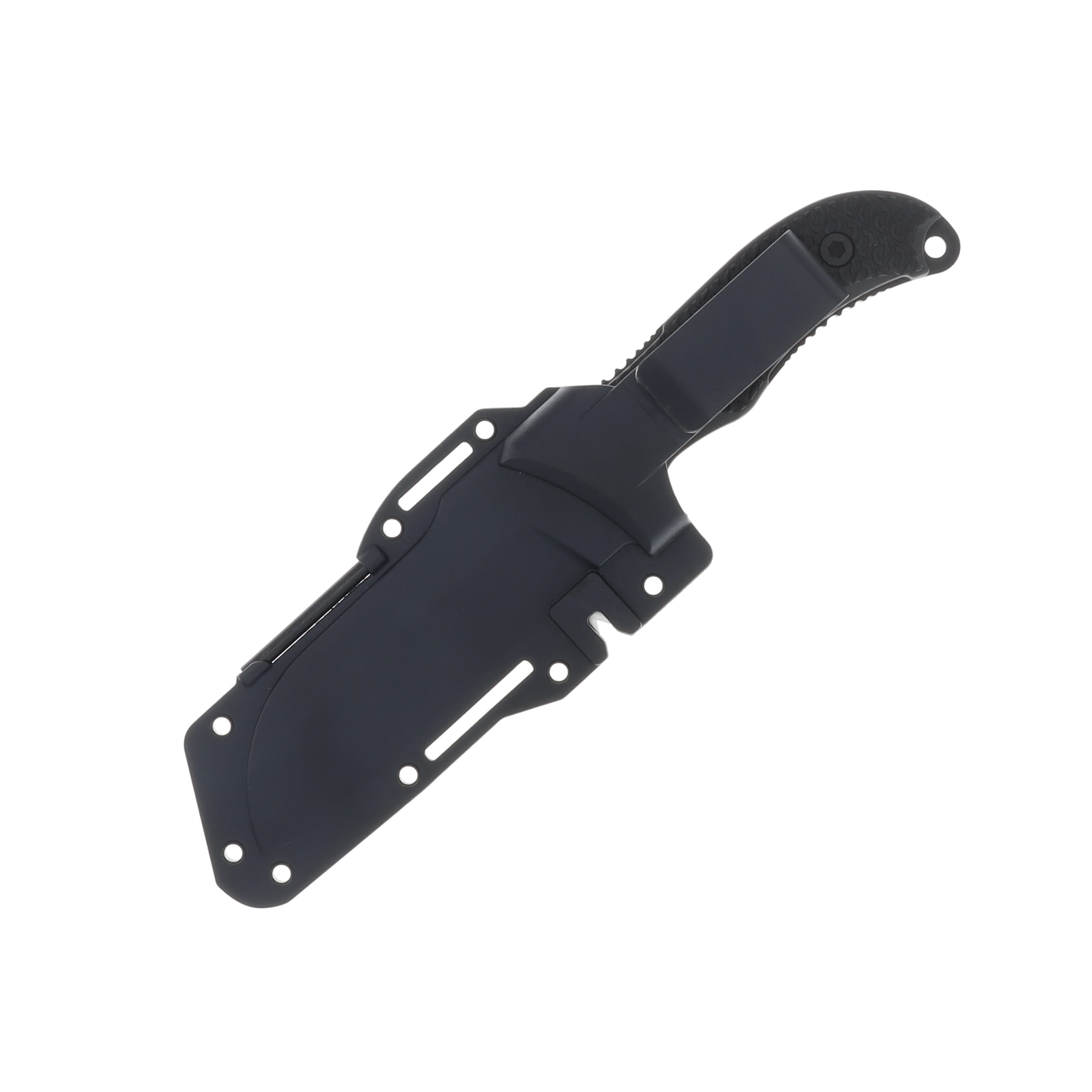 Schrade Bedrock Delta Class 4.25 Inch Plain Black Powder Sheepsfoot 1182514 View 3