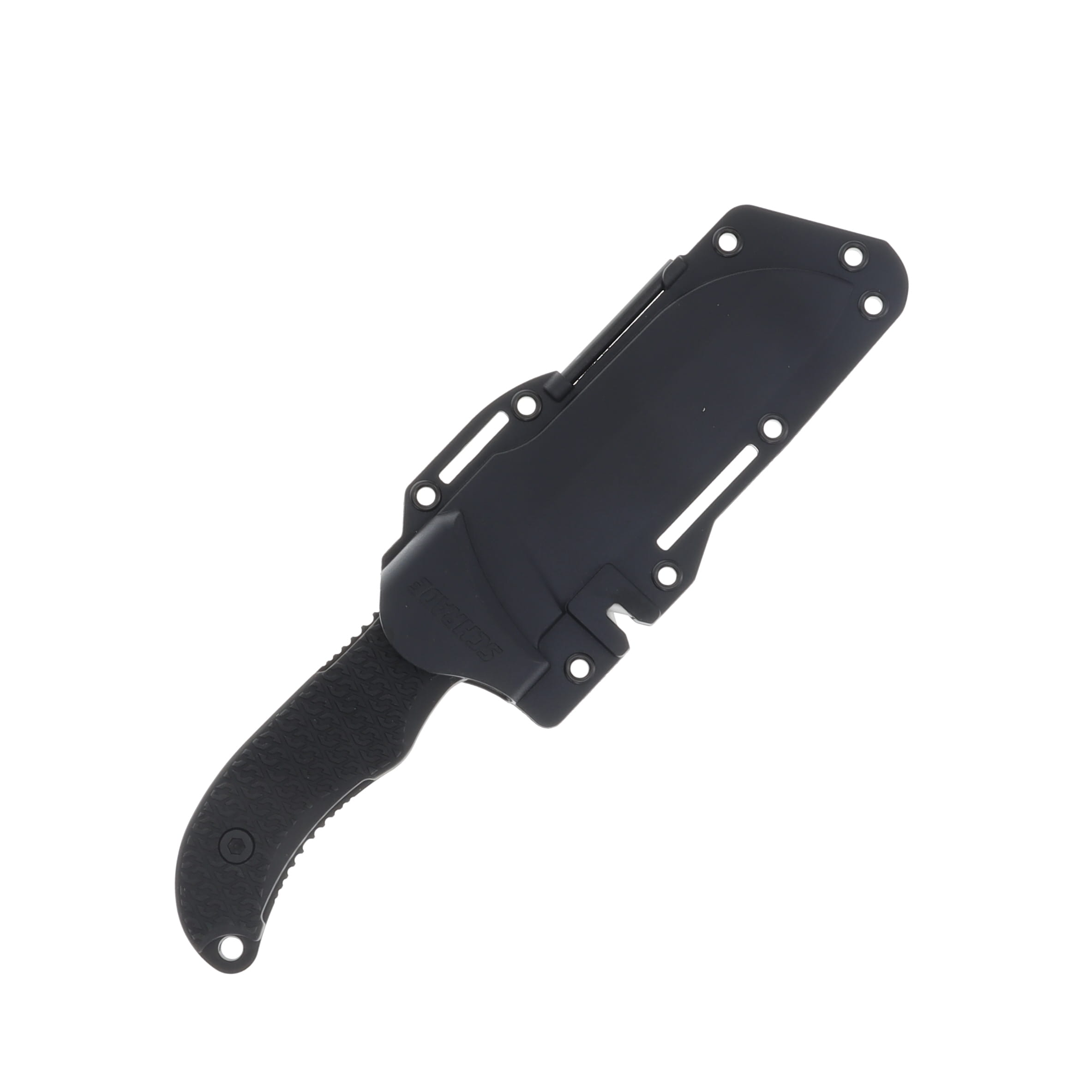 Schrade Bedrock Delta Class 4.25 Inch Plain Black Powder Sheepsfoot 1182514 View 4