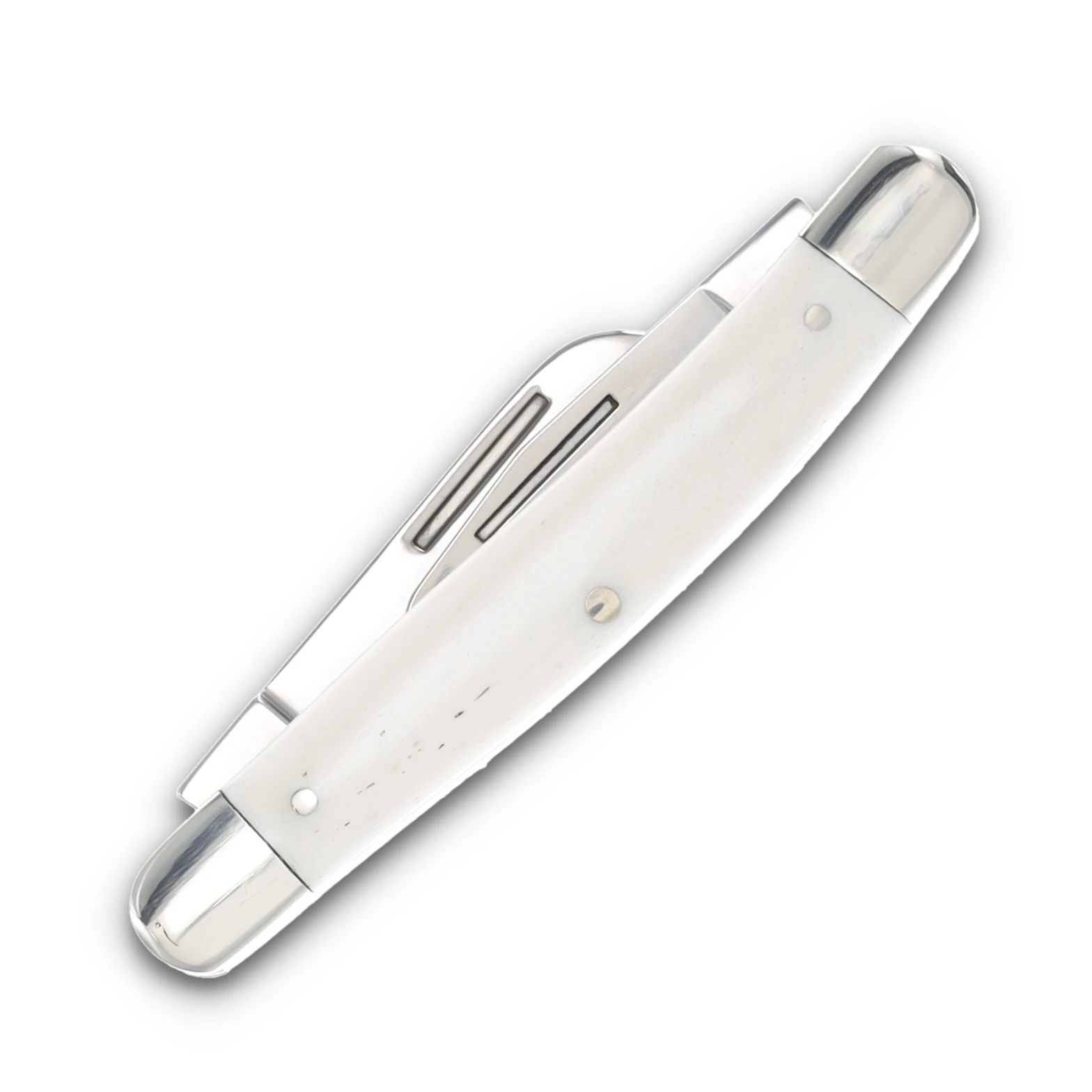 Boker Medium Stockman Folding Knife Traditional Series 2.0 Smooth White Bone BK110854 View 2