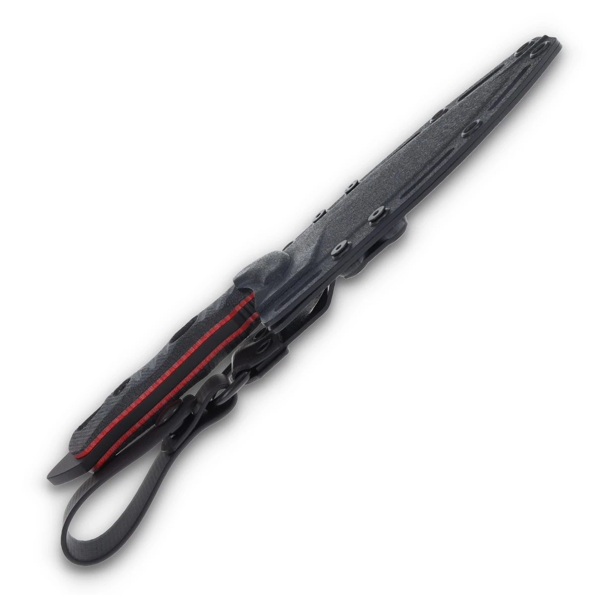 Fobos Alaris Fixed Blade Micarta Black-Red 4.92 In CPM 3V Tool Steel PVD Drop Point FOB035 View 8