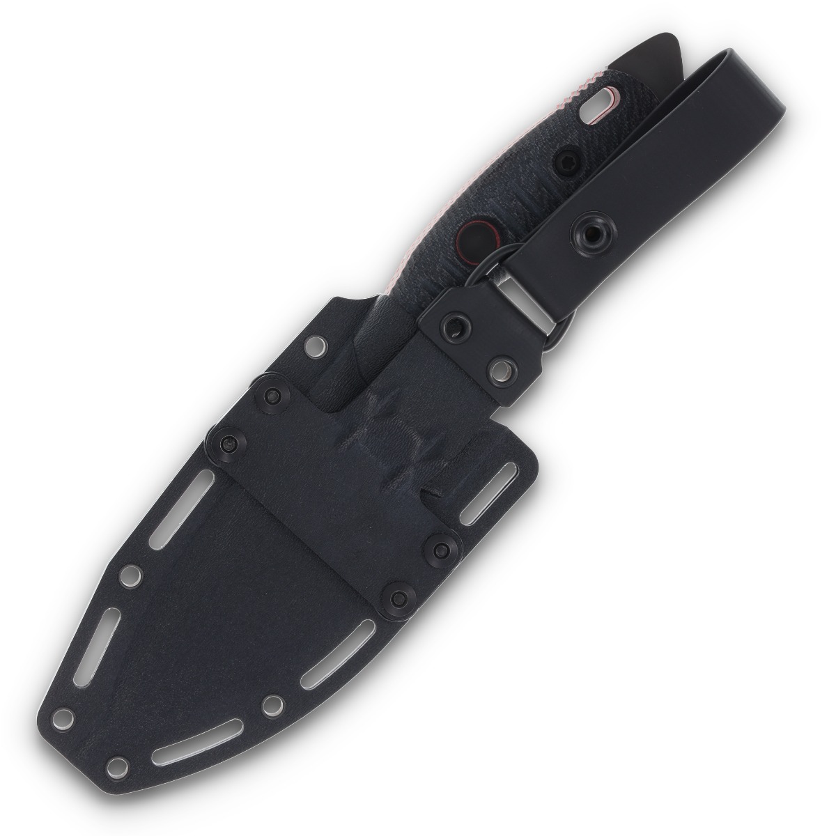 Fobos Alaris Fixed Blade Micarta Black-Red 4.92 In CPM 3V Tool Steel PVD Drop Point FOB035 View 6