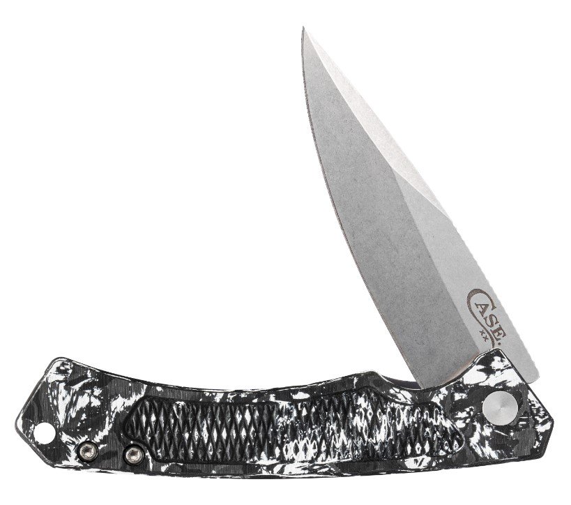 Case XX Marilla Framelock Folding Knife 2023 Blade Show Edition, Black and White Carbon Fiber Weave CA25894 View 1