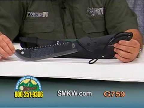 Gerber Gator Junior 10.75in Sawback Machete Black Fixed Blade G759 View 5