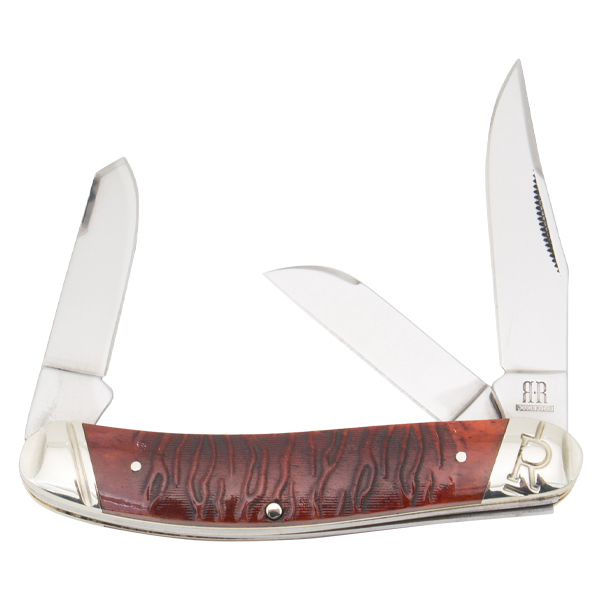 Rough Ryder Tiger Stripe Sowbelly Folding Knife RR2222 View 1
