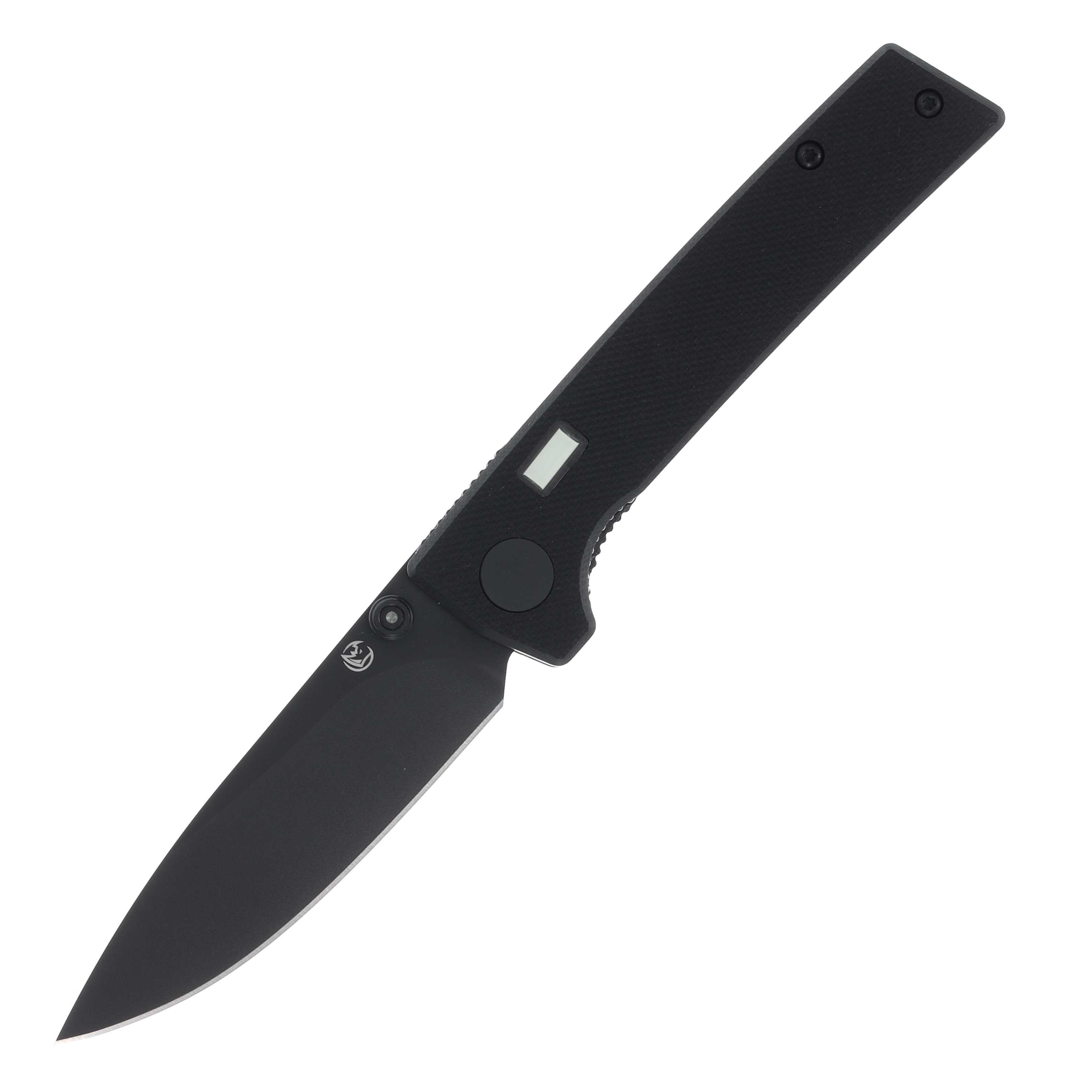 Glow Rhino Fermi Linerlock Folding Knife (Black Thumb Stud) FERMI-Z-G10-Z-D2-XG-ZG View 1