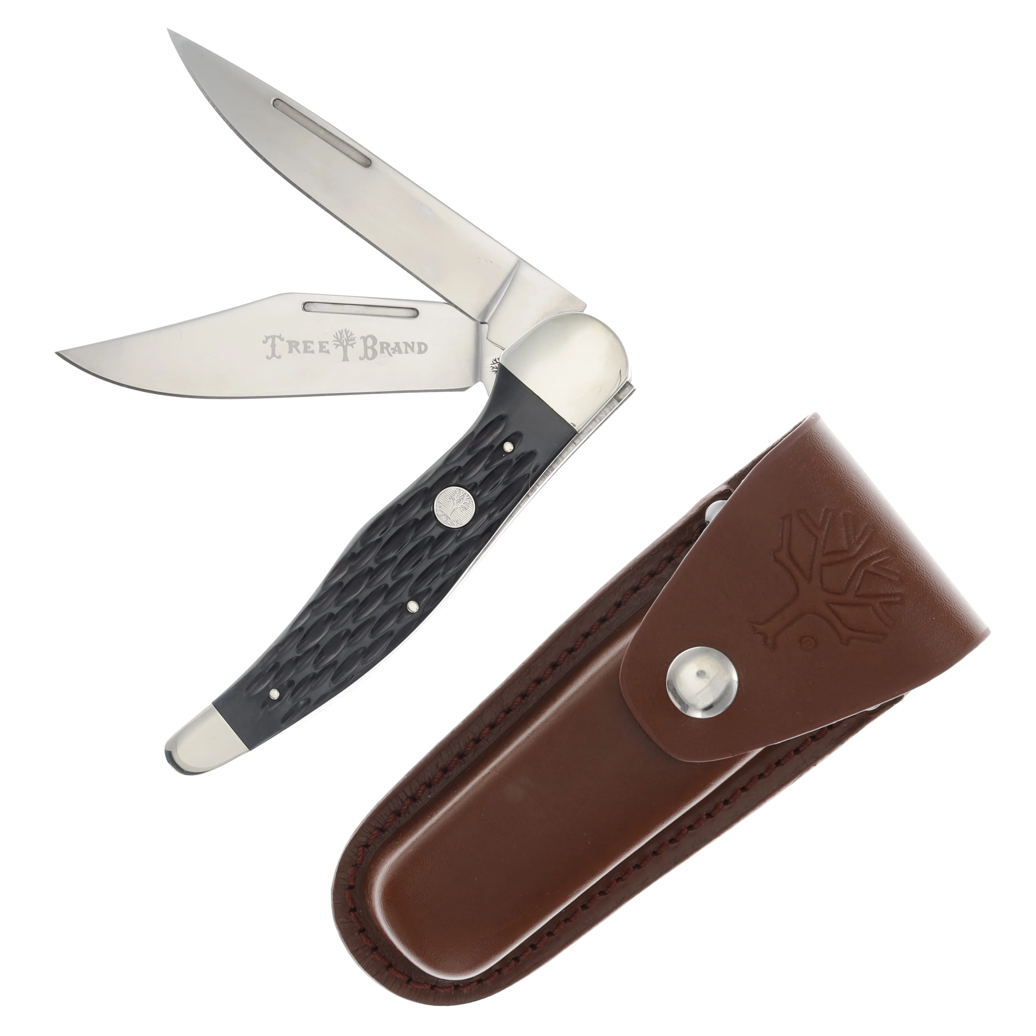 Boker Folding Hunter Series 2.0 Traditional Pocketknife Jigged Black Bone BK110837 View 1