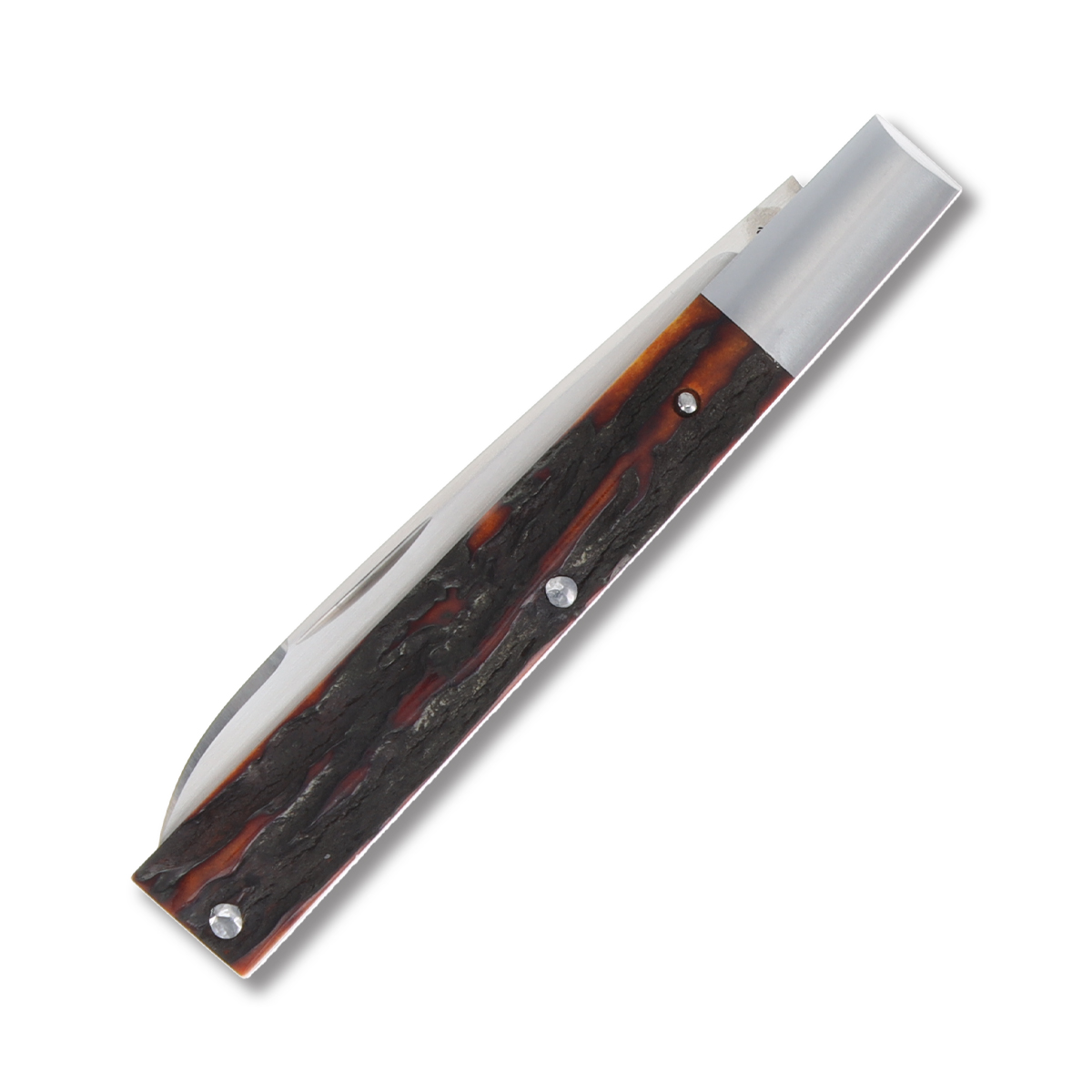 B House Custom Knives Sambar Stag Amber Doctor's Knife (2023 Blade Show Edition) BHCK001 View 5