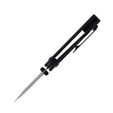 Something Obscene J Cape Mini Folding Knife Black 20CV/Murdered Out Titanium View 4