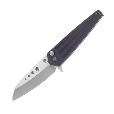 Medford Nosferatu Folding Knife Tumbled Spear Point/Flamed Titanium MK210STQ-38A3-TFCF-BN View 1