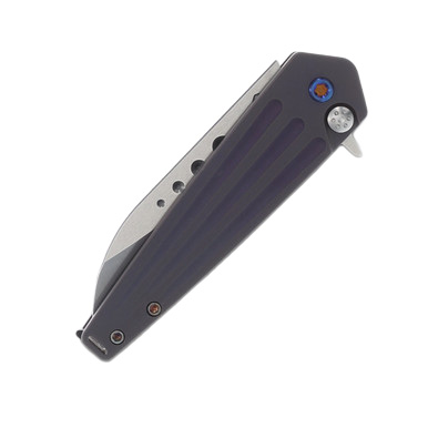 Medford Nosferatu Folding Knife Tumbled Spear Point/Flamed Titanium MK210STQ-38A3-TFCF-BN View 8