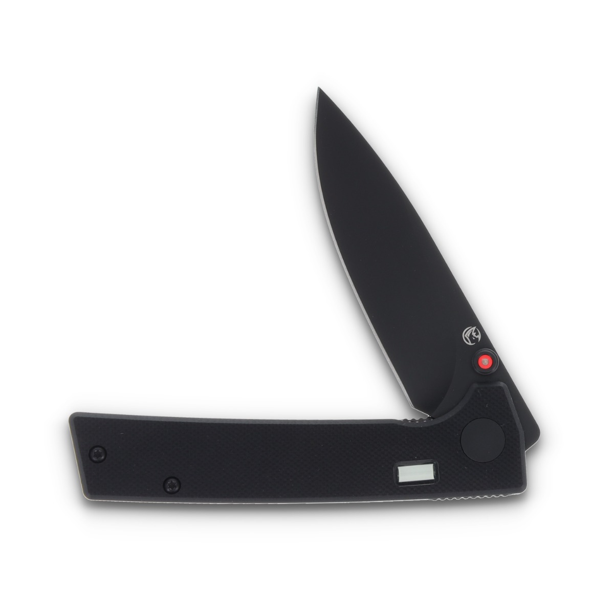 Glow Rhino Fermi Linerlock Folding Knife Red Thumb Stud FERMI-Z-G10-Z-D2-XG-RG View 3