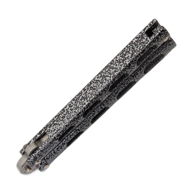 Bear & Son BR113 Silver Vein Clip Point Balisong BR113 View 2