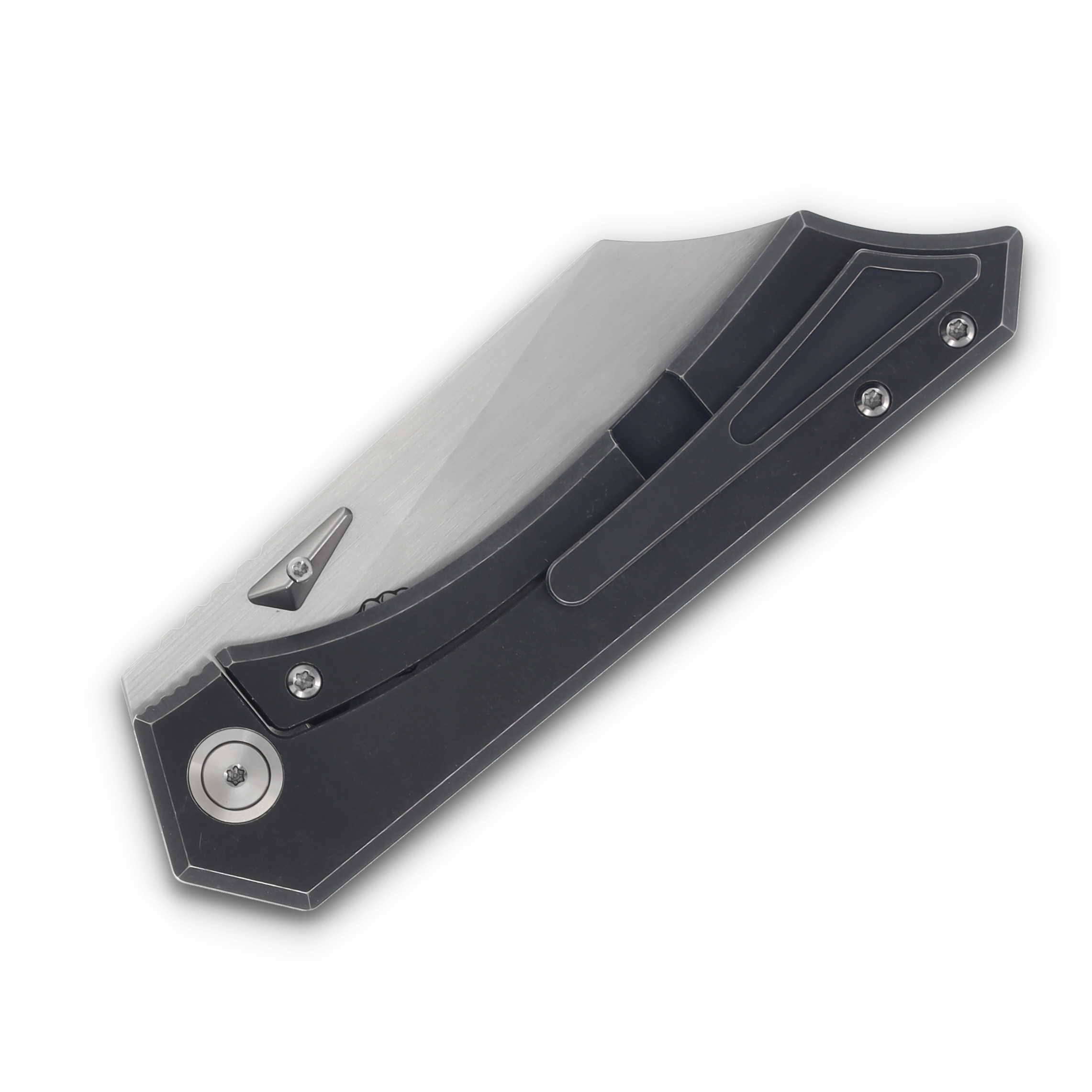 Something Obscene LEK Black /Double Bevel Satin Blade 20CV Steel SO004 View 6