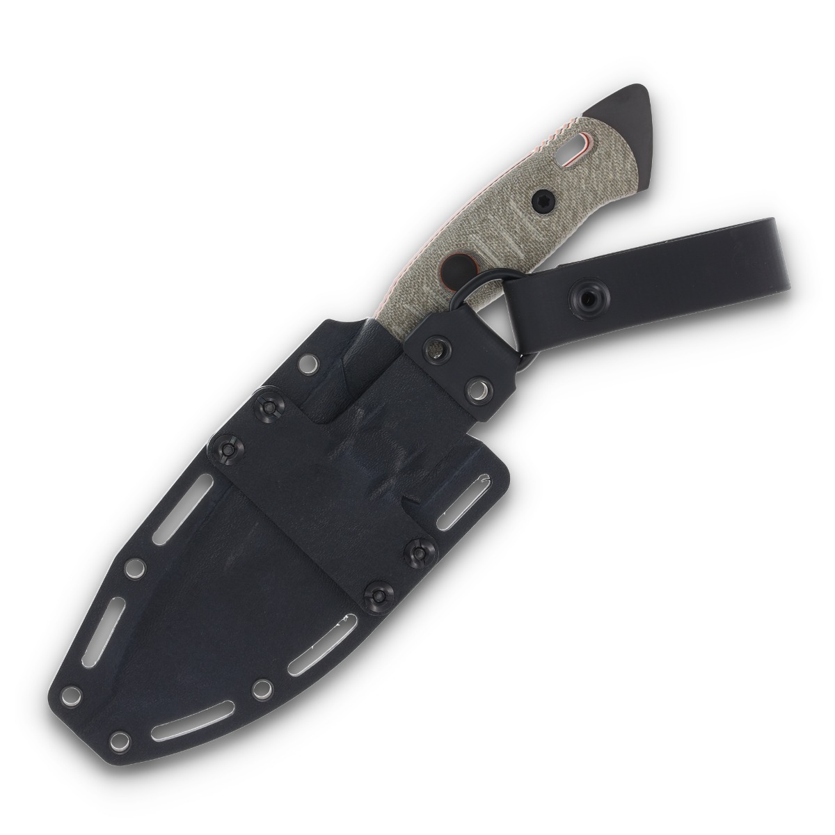 Fobos Alaris 3V Fixed Blade Green/Orange 5" Black FOB041 View 7