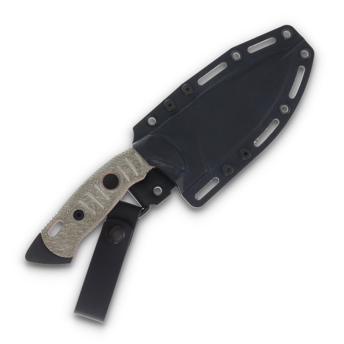 Fobos Alaris 3V Fixed Blade Green/Orange 5" Black FOB041 View 6