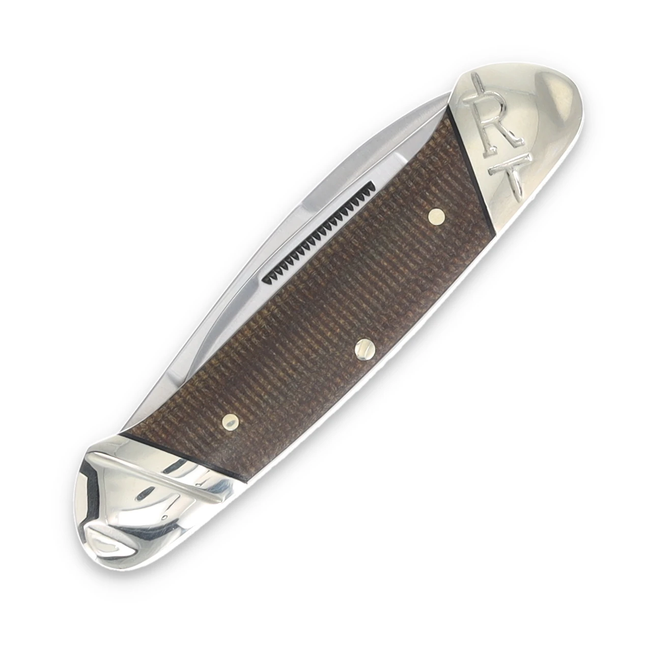 Rough Ryder Tater Skin Brown Burlap Canoe Folding Knife RR2331 View 4