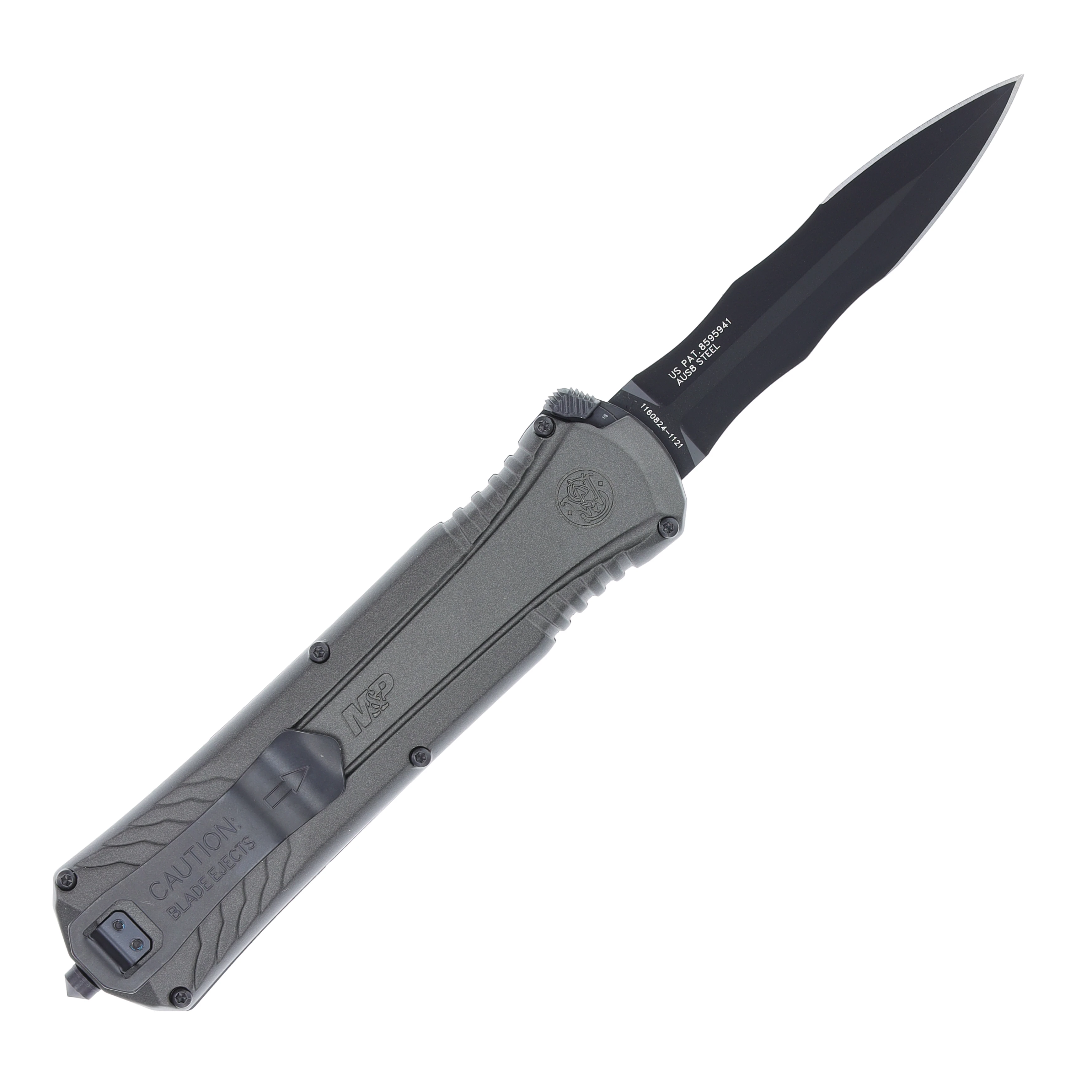 Smith & Wesson OTF Slider 3.5" Gray Serrated 1160824 View 2