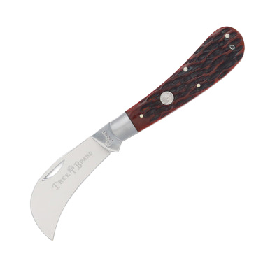Boker Traditional Series 2.0 Hawkbill Folding Knife Brown Jigged Bone View 1